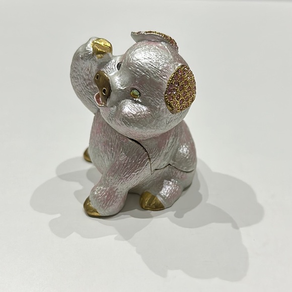 Vintage Jeweled Pig Trinket Box DZ Collectable Beautiful Dazzler Collection - Picture 1 of 12